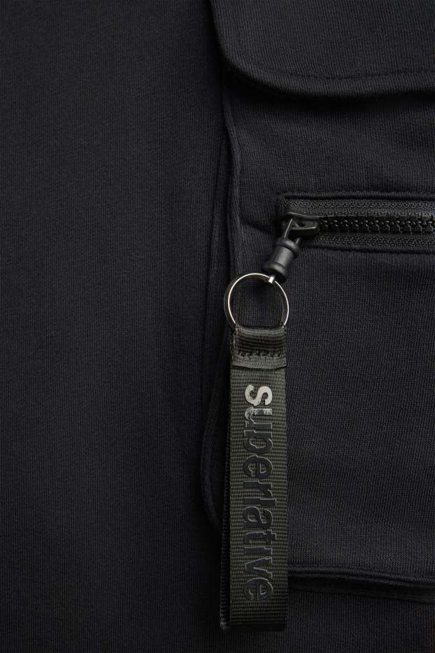 Uomo - Pantaloni sportivi cargo - nero