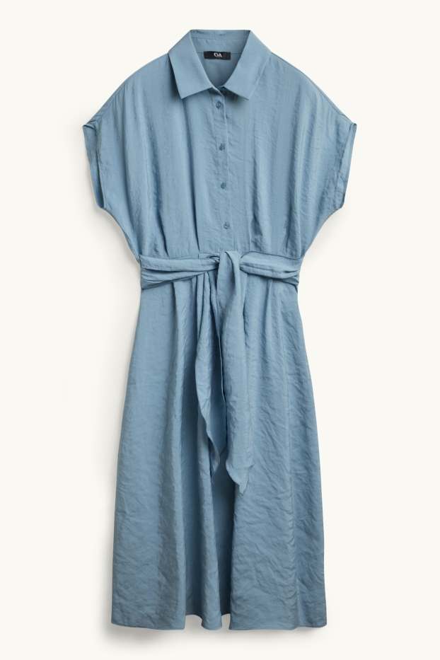 Dames - Jurk - straight fit - lichtblauw