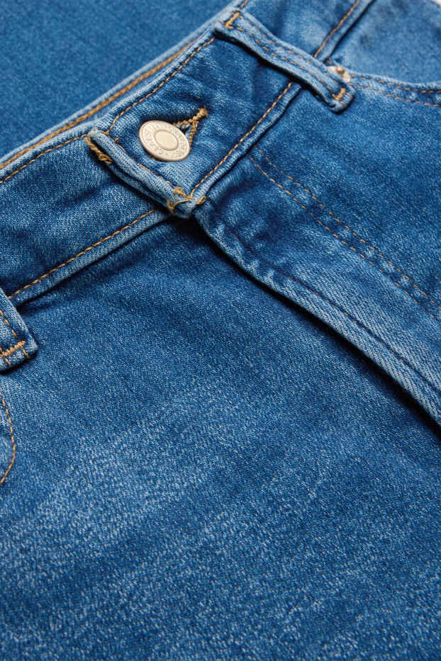 Damen - Flared Jeans - Mid Waist - jeansblau
