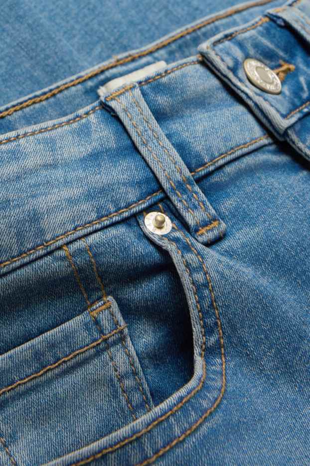 Damen - Bootcut Jeans - High Waist - jeansblau