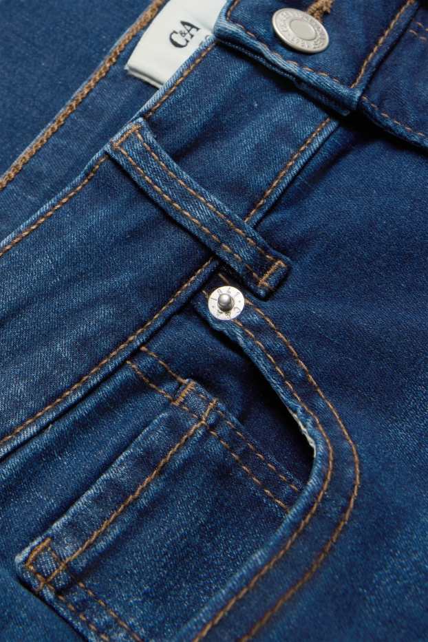 Femei - Bootcut jeans - talie înaltă - denim-albastru închis