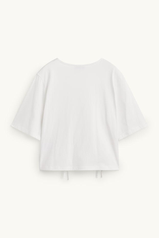 Femmes - T-shirt - relaxed fit - blanc