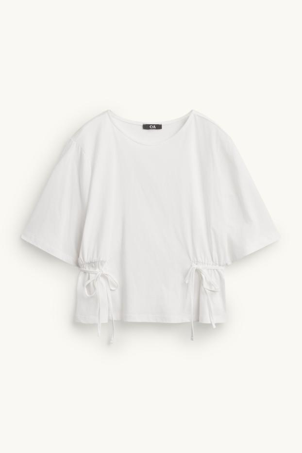 Femmes - T-shirt - relaxed fit - blanc