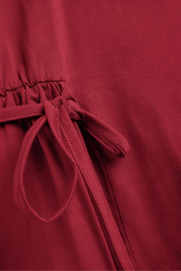 Femmes - T-shirt - relaxed fit - bordeaux
