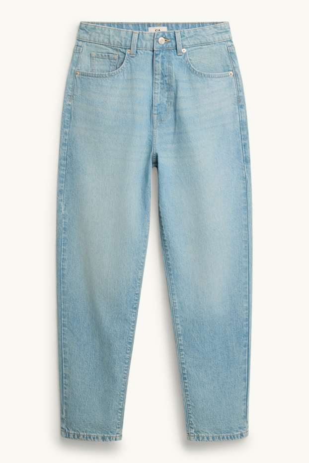 Damen - Mom Jeans - High Waist - helljeansblau