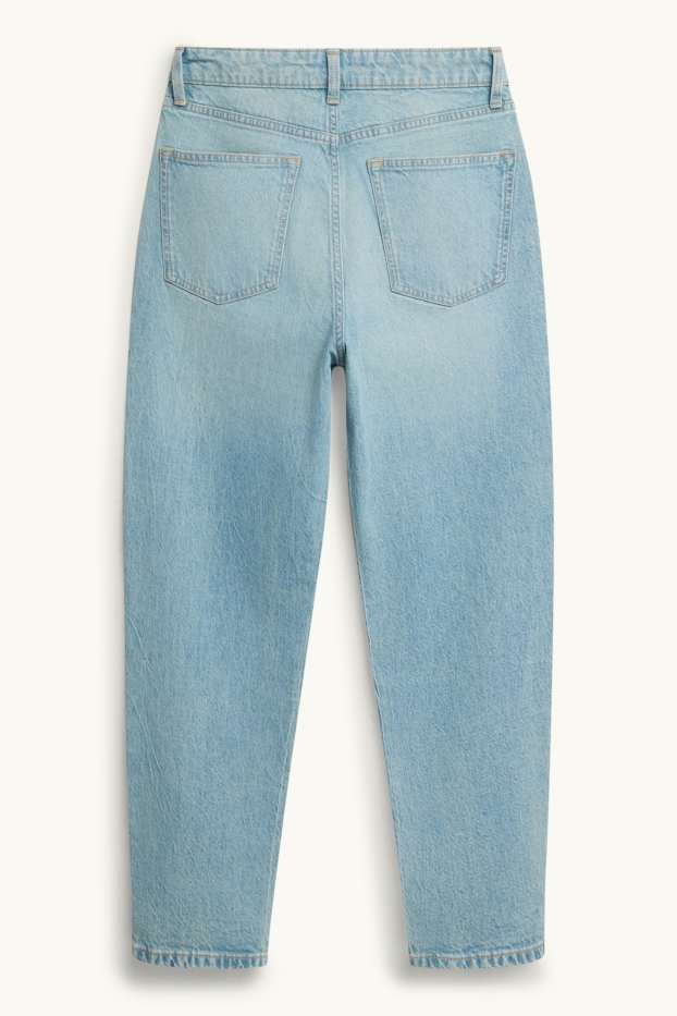 Damen - Mom Jeans - High Waist - helljeansblau