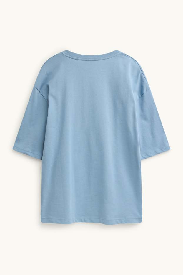 Femmes - T-shirt - Oversize - bleu clair