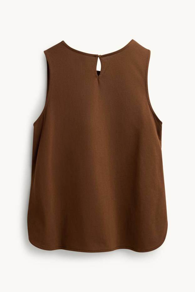 Women - Top - patterned - brown