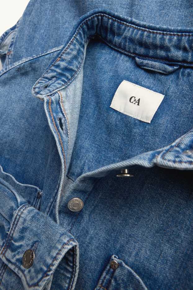 Women - Denim shirt blouse - blue denim