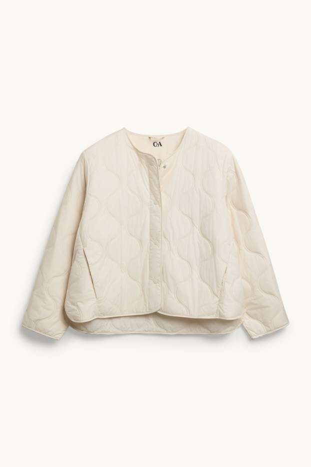 Damen - Steppjacke - cremeweiß