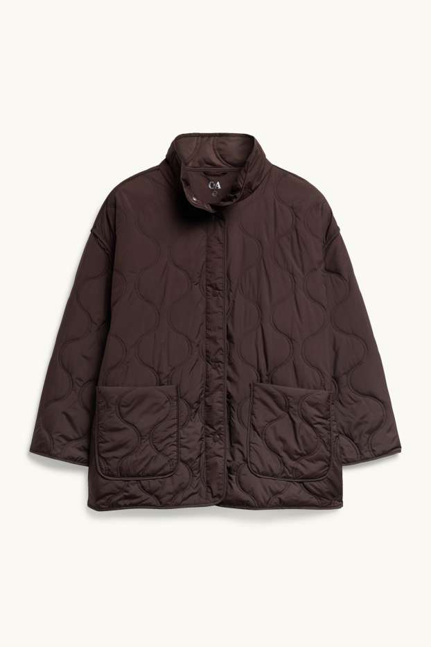 Damen - Steppjacke - dunkelbraun