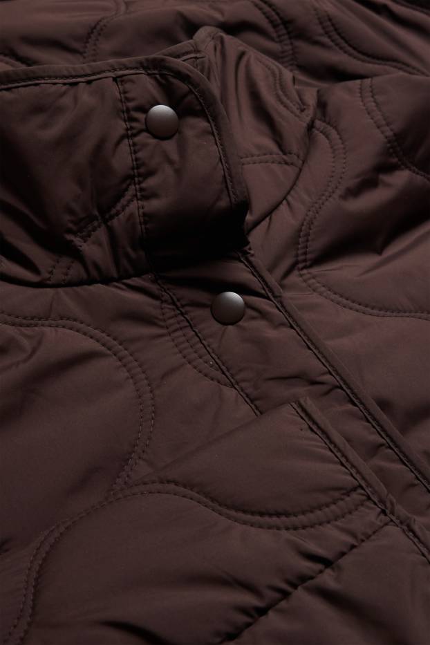 Damen - Steppjacke - dunkelbraun
