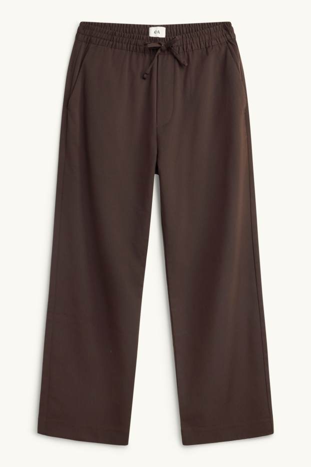 Unisex - Pantalons - relaxed fit - marró