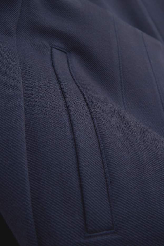 Dames - Korte pantalon - high waist - tapered fit - donkerblauw