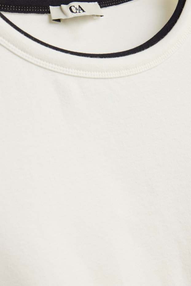 Kobiety - T-shirt - kremowobiały