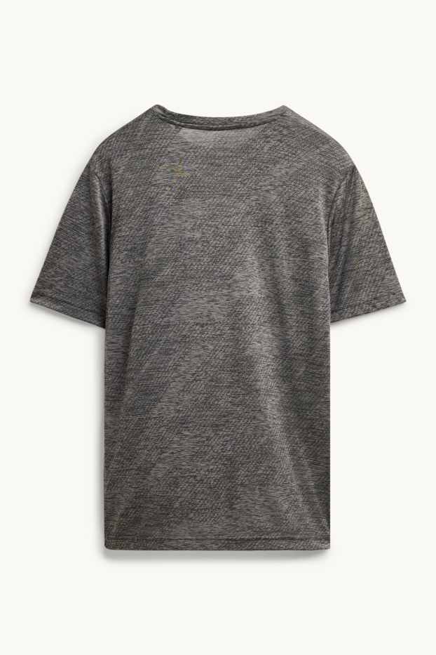 Bărbați - Tricou funcțional - regular fit - gri închis melanj