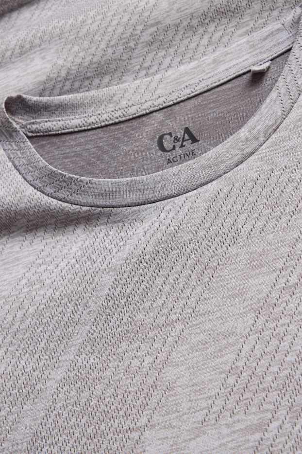Men - Technical top - regular fit - light gray-melange