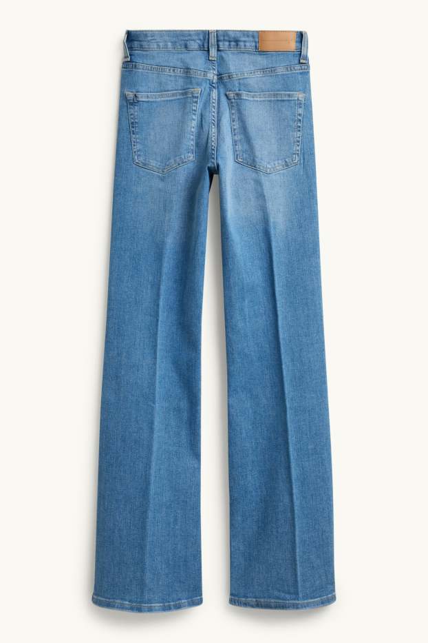 Damen - Flared Jeans - Mid Waist - LYCRA® - jeansblau