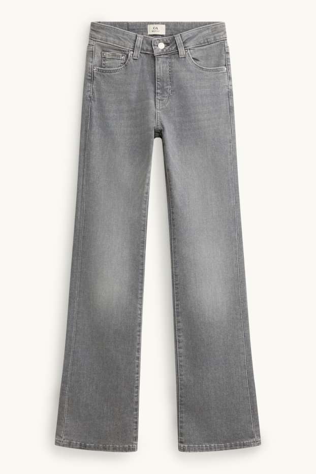 Donna - Bootcut jeans - vita media - LYCRA® - jeans grigio