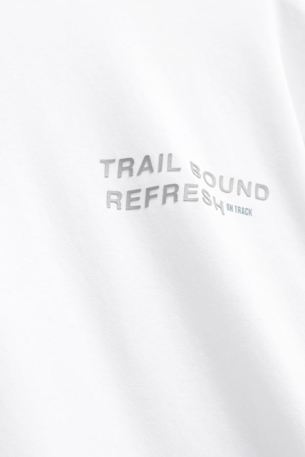 Bărbați - Tricou - relaxed fit - alb / gri