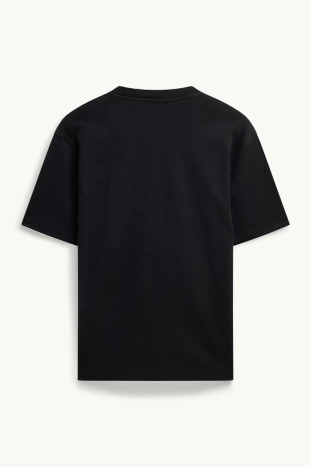 Uomo - T-shirt - relaxed fit - nero