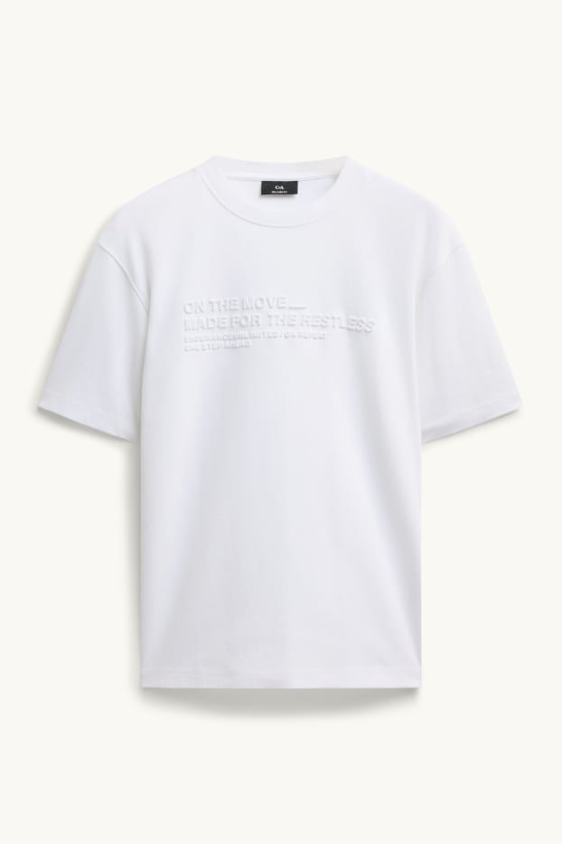 Uomo - T-shirt - relaxed fit - bianco