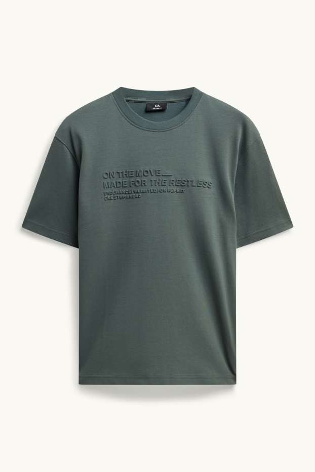 Uomo - T-shirt - relaxed fit - verde scuro