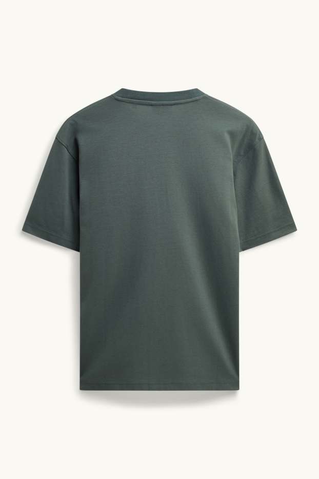 Uomo - T-shirt - relaxed fit - verde scuro