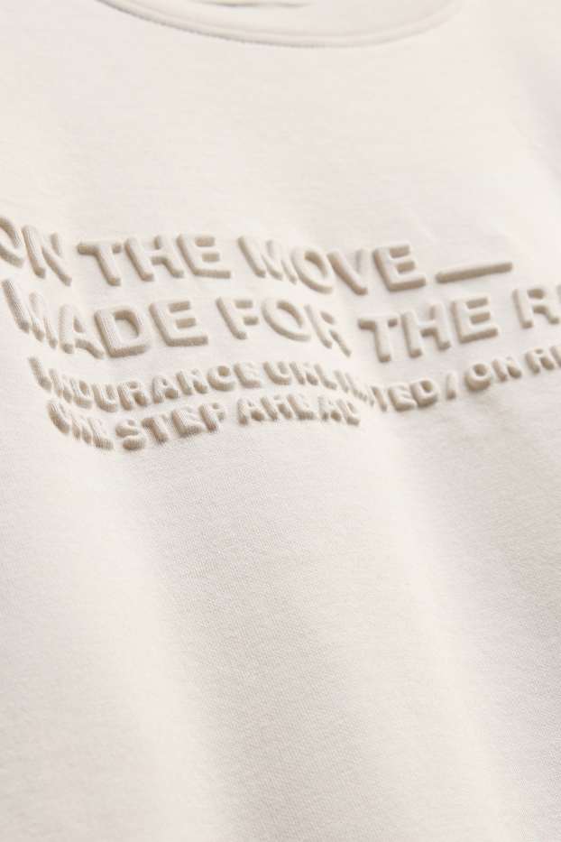 Uomo - T-shirt - relaxed fit - bianco crema