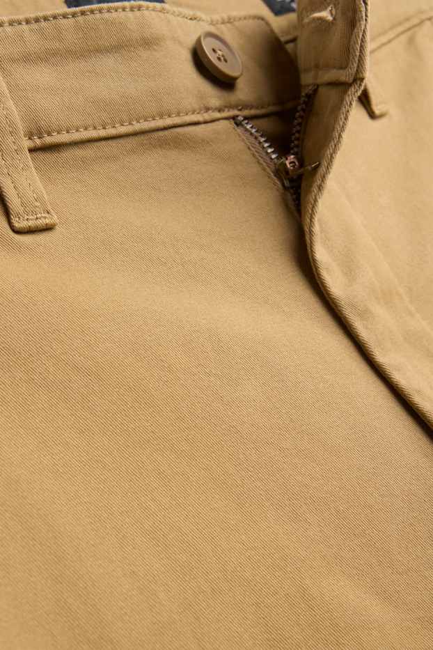 Uomo - Pantaloni chino - slim fit - marrone chiaro