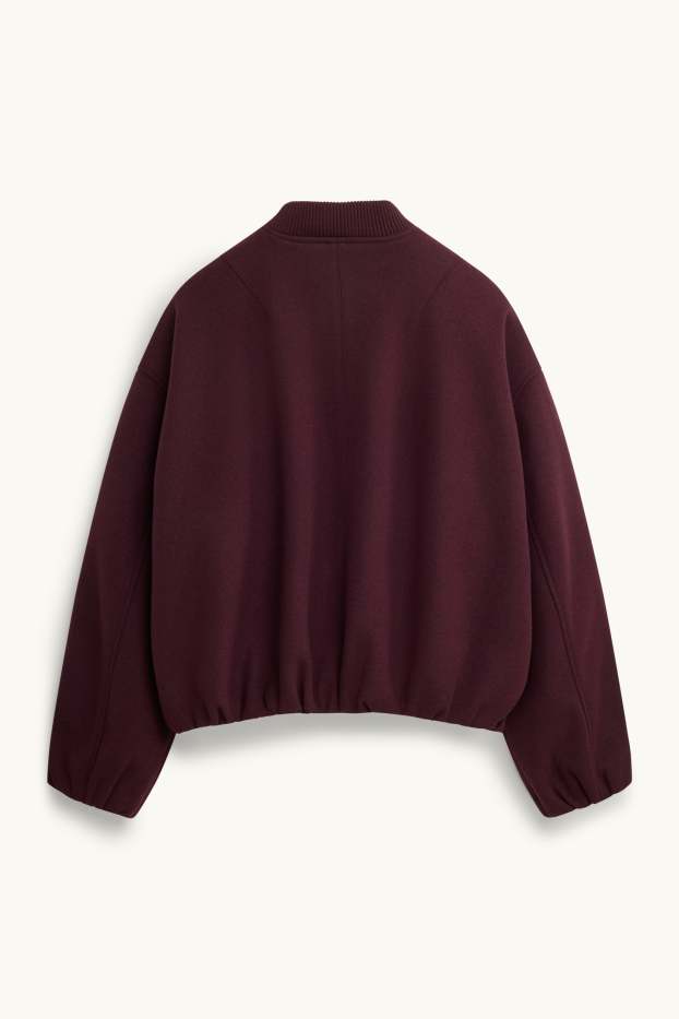 Femmes - Blouson aviateur - bordeaux