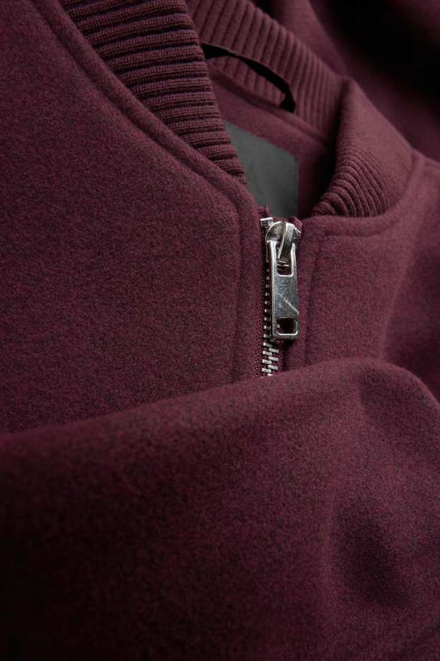 Femmes - Blouson aviateur - bordeaux