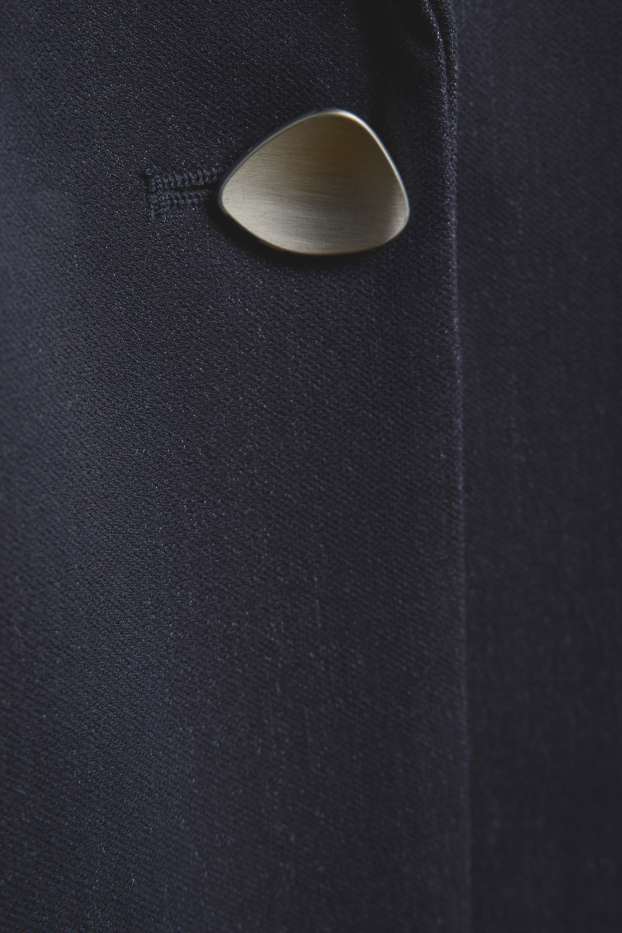 Femmes - Blazer long - relaxed fit - bleu foncé
