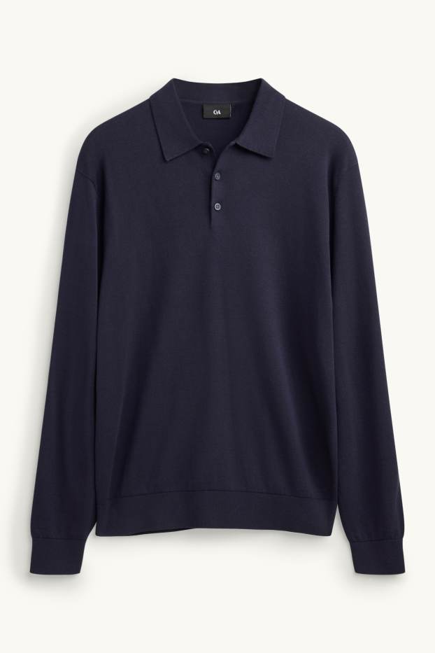 Herren - Pullover - dunkelblau