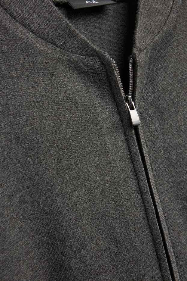 Uomo - Cardigan - grigio scuro