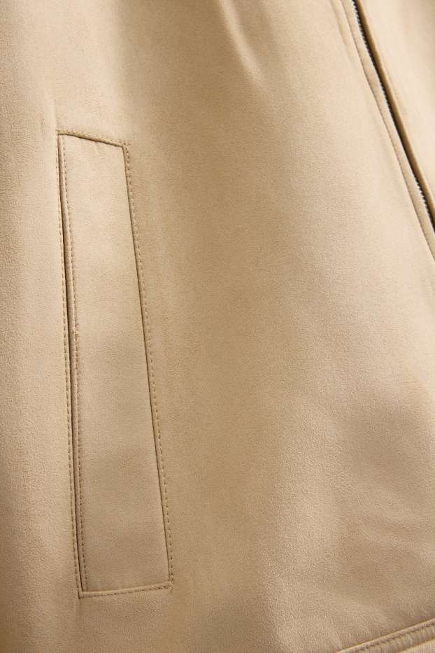 Hommes - Veste - faux suède - beige