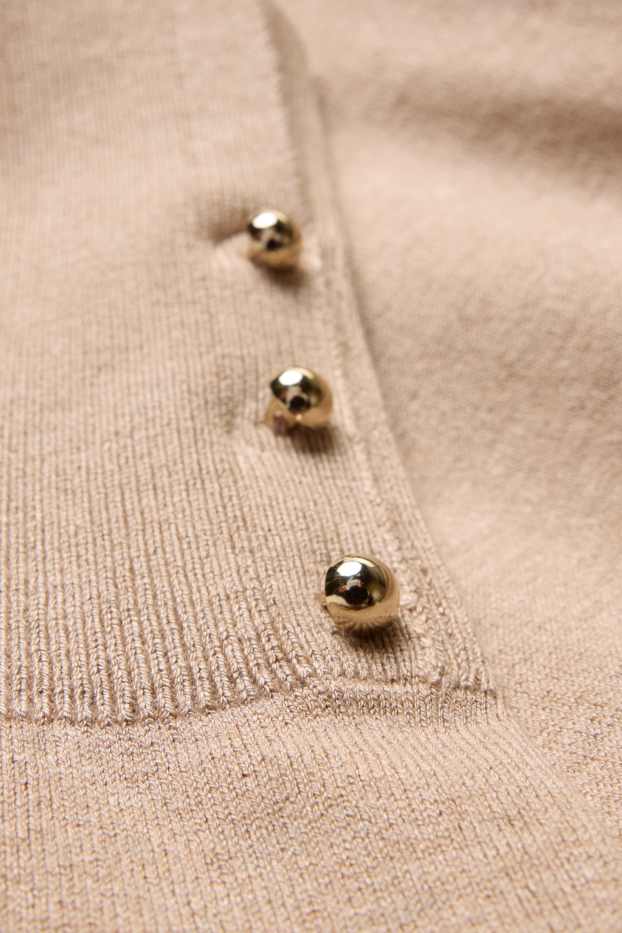 Damen - Feinstrick-Pullover - beige