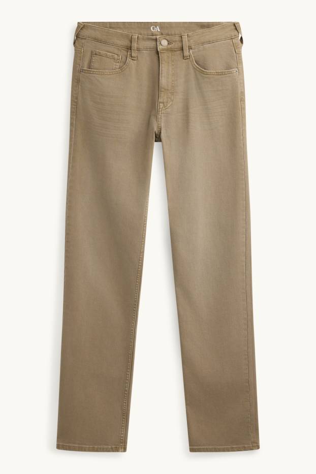 Men - Straight jeans - denim-brown
