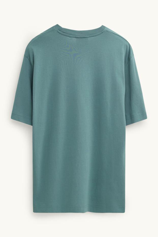 Hommes - T-shirt - relaxed fit - vert