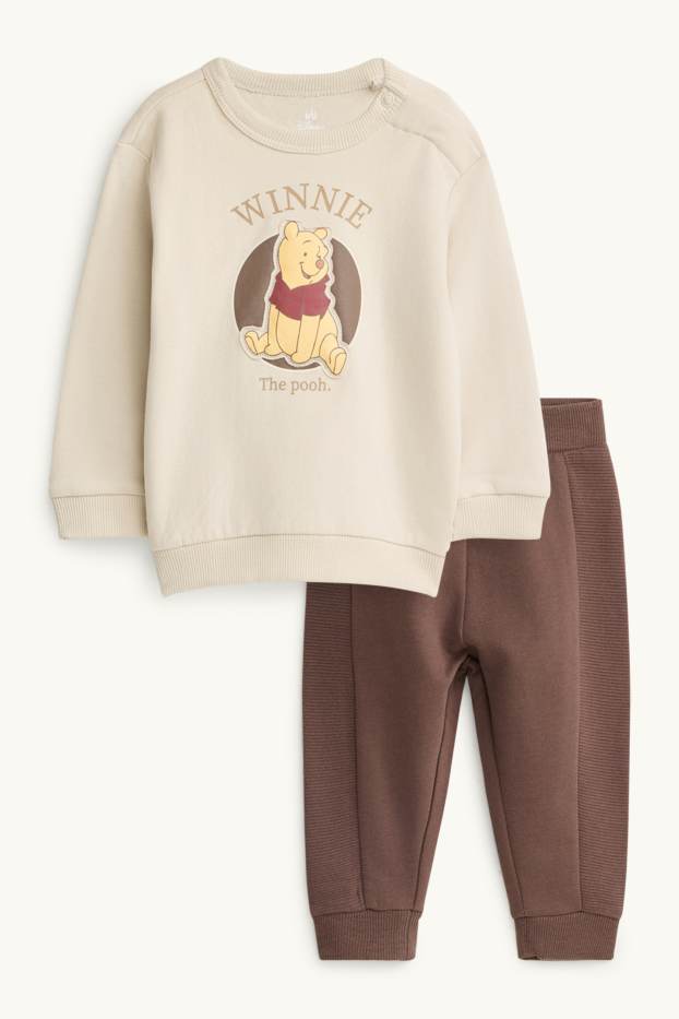 Miminka - chlapci - Medvídek Pú - outfit pro miminka - 2dílný - hnědá/béžová