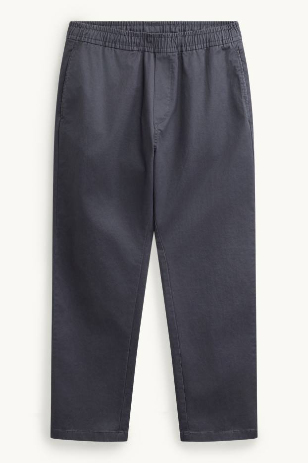 Men - Chinos - relaxed fit - dark gray