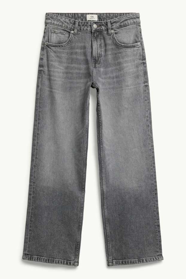 Femmes - Baggy jean - mid waist - jean gris