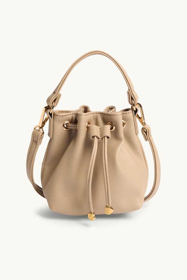 Children Girls - Crossbody bag - faux leather - beige / gold