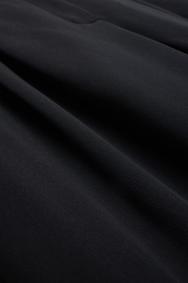 Femmes - Pantalon de bureau - high waist - wide leg - noir