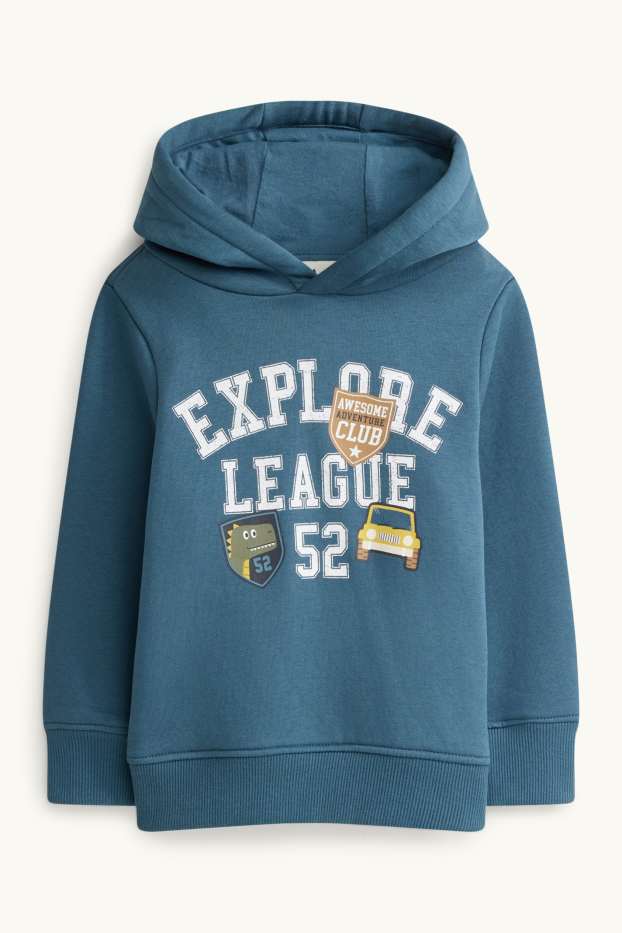 Enfants garçons - Ensemble - sweat à capuche et pantalon de jogging - deux pièces - bleu foncé