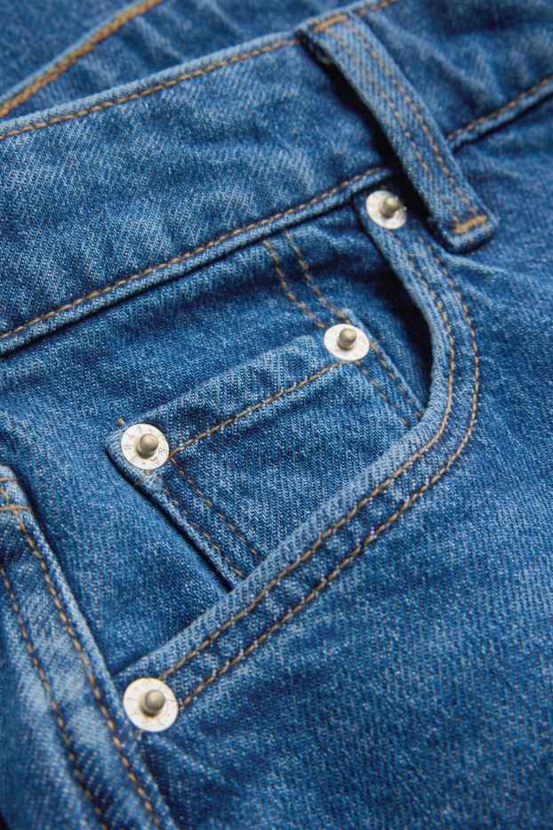 Women - Barrel jeans - high waist - blue denim