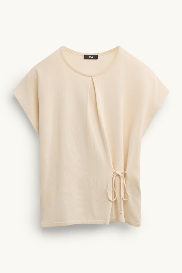Dames - Trui - licht beige