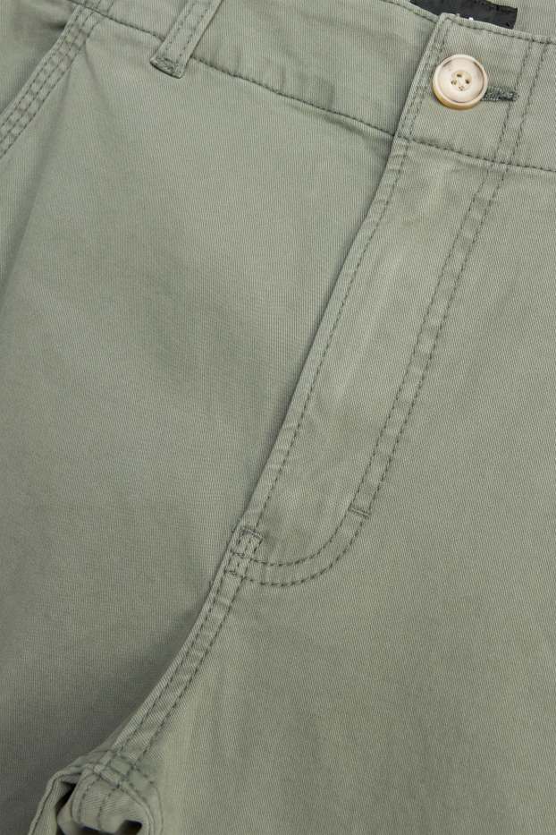 Men - Cargo trousers - light green