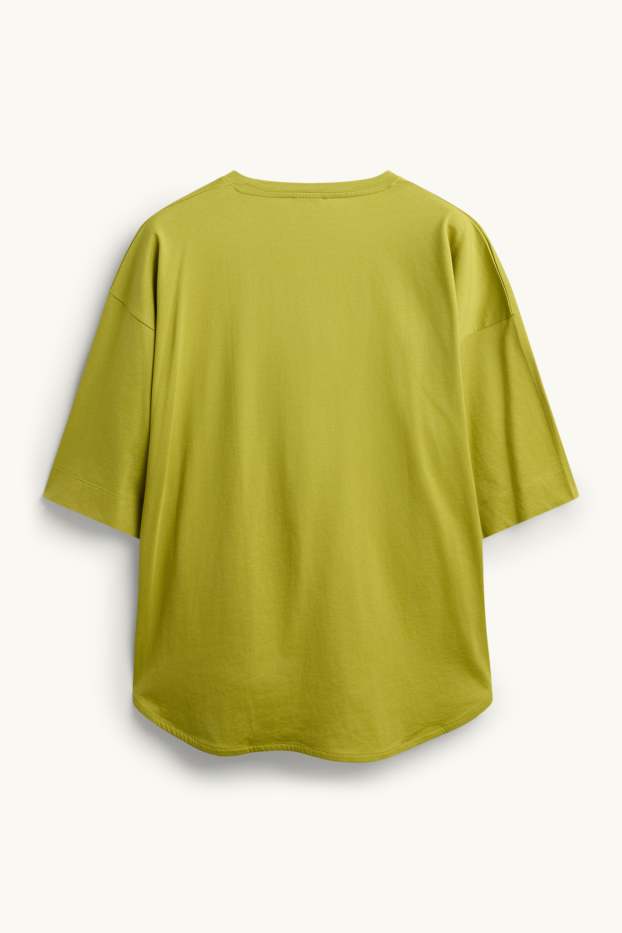 Damen - T-Shirt - Relaxed Fit - grün