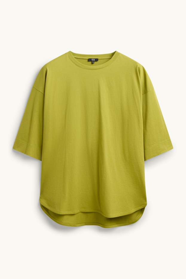 Damen - T-Shirt - Relaxed Fit - grün